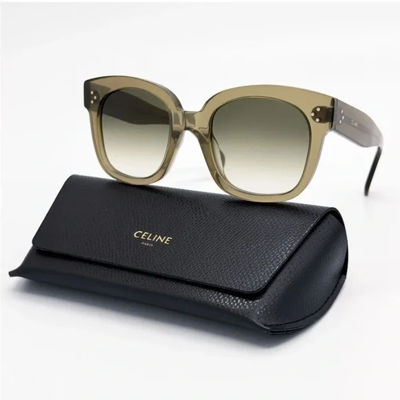NEW CELINE CL4002UN 98P GREEN WOMEN SUNGLASSES CELINE Celine CL4002UN 98P Sunglasses Women main image 2